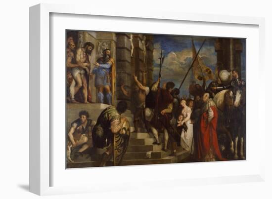 Ecce Homo, 1543-Titian (Tiziano Vecelli)-Framed Giclee Print