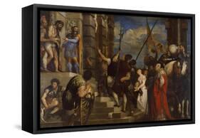 Ecce Homo, 1543-Titian (Tiziano Vecelli)-Framed Stretched Canvas