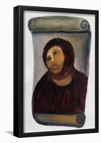 Ecce Homo Botched Restoration-null-Framed Poster