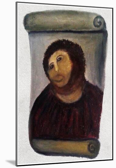 Ecce Homo Botched Restoration-null-Mounted Poster