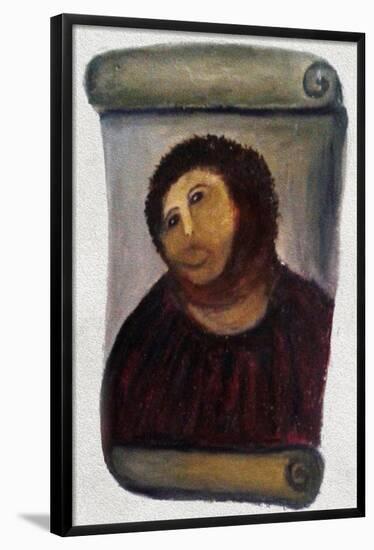 Ecce Homo Botched Restoration-null-Framed Poster