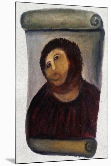 Ecce Homo Botched Restoration-null-Mounted Poster