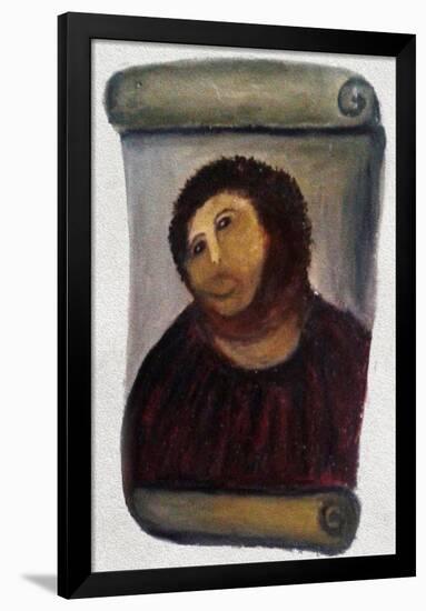 Ecce Homo Botched Restoration-null-Framed Poster