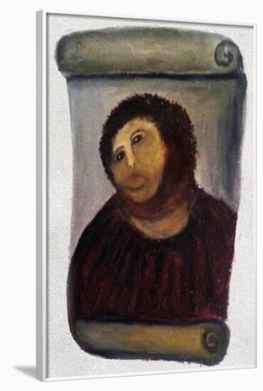 Ecce Homo Botched Restoration-null-Framed Art Print