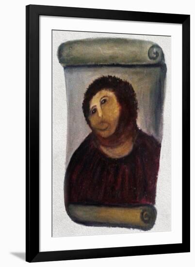 Ecce Homo Botched Restoration-null-Framed Art Print