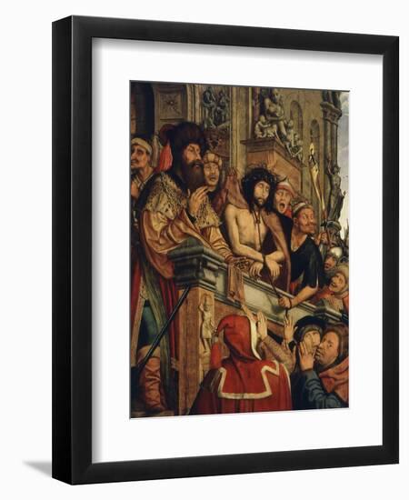 Ecce Homo, Christ Shown to the People by Pontius Pilate, 1518-20-Quentin Metsys-Framed Premium Giclee Print