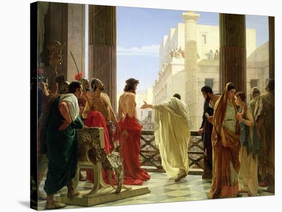 Ecce Homo-Antonio Ciseri-Stretched Canvas