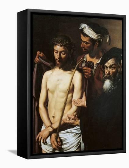 Ecce Homo-Caravaggio-Framed Stretched Canvas