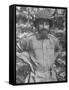 Eccentric British Commander Charles Orde Wingate, Leader of the Guerilla Unit Wingate's Chindits-null-Framed Stretched Canvas