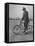 Eccentric Square-Wheeled Bicycle-Wallace Kirkland-Framed Stretched Canvas