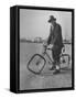 Eccentric Square-Wheeled Bicycle-Wallace Kirkland-Framed Stretched Canvas