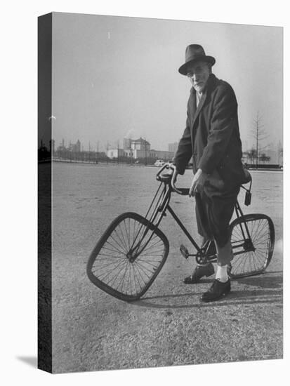 Eccentric Square-Wheeled Bicycle-Wallace Kirkland-Stretched Canvas