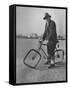 Eccentric Square-Wheeled Bicycle-Wallace Kirkland-Framed Stretched Canvas