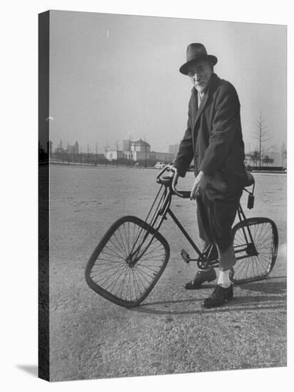 Eccentric Square-Wheeled Bicycle-Wallace Kirkland-Stretched Canvas