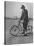 Eccentric Square-Wheeled Bicycle-Wallace Kirkland-Stretched Canvas
