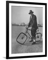 Eccentric Square-Wheeled Bicycle-Wallace Kirkland-Framed Photographic Print