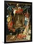 Ecclesia Surrounded by Symbols of Vanity (On Copper)-Jan van Kessel-Framed Giclee Print