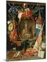 Ecclesia Surrounded by Symbols of Vanity (On Copper)-Jan van Kessel-Mounted Giclee Print