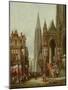 Ecclesiastical Procession Entering a Cathedral (Oil on Canvas)-Henry Thomas Schafer-Mounted Giclee Print