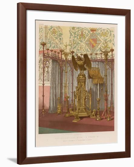 Ecclesiastical Work in Brass Etc by Messrs Hardman and Co, Birmingham and London-null-Framed Giclee Print