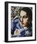 Echarpe Bleue-Tamara de Lempicka-Framed Premium Giclee Print