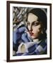 Echarpe Bleue-Tamara de Lempicka-Framed Premium Giclee Print