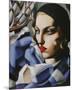 Echarpe Bleue-Tamara de Lempicka-Mounted Premium Giclee Print