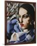 Echarpe Bleue-Tamara de Lempicka-Framed Premium Giclee Print