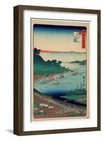 Echigo Niigata No Kei-Utagawa Hiroshige-Framed Giclee Print