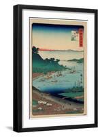 Echigo Niigata No Kei-Utagawa Hiroshige-Framed Giclee Print