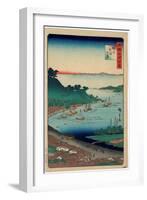 Echigo Niigata No Kei-Utagawa Hiroshige-Framed Giclee Print