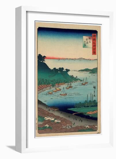 Echigo Niigata No Kei-Utagawa Hiroshige-Framed Giclee Print