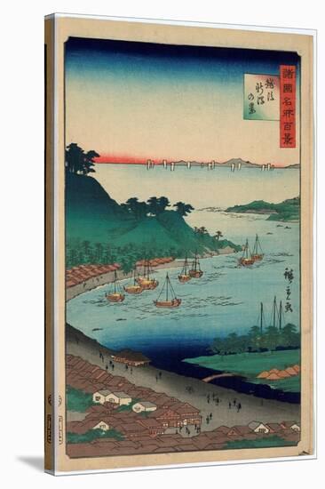 Echigo Niigata No Kei-Utagawa Hiroshige-Stretched Canvas