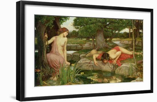 Echo and Narcissus, 1903-John William Waterhouse-Framed Giclee Print