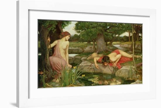 Echo and Narcissus, 1903-John William Waterhouse-Framed Giclee Print