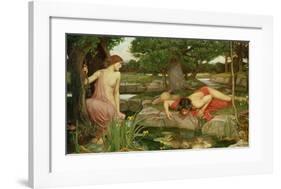 Echo and Narcissus, 1903-John William Waterhouse-Framed Giclee Print