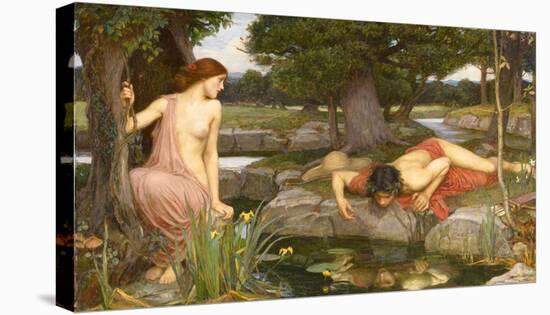 Echo and Narcissus, 1903-John William Waterhouse-Stretched Canvas