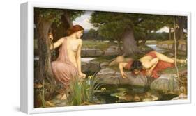 Echo and Narcissus, 1903-J^W^ Waterhouse-Framed Art Print