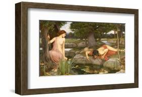 Echo and Narcissus, 1903-J^W^ Waterhouse-Framed Art Print