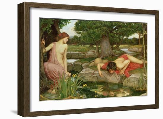 Echo and Narcissus, 1903-John William Waterhouse-Framed Premium Giclee Print