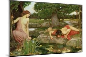 Echo and Narcissus, 1903-John William Waterhouse-Mounted Premium Giclee Print