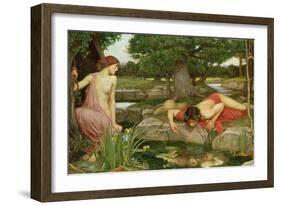 Echo and Narcissus, 1903-John William Waterhouse-Framed Giclee Print