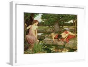 Echo and Narcissus, 1903-John William Waterhouse-Framed Giclee Print