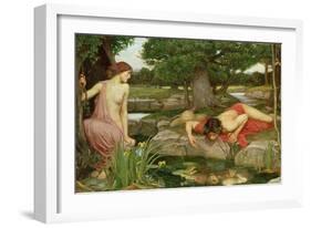 Echo and Narcissus, 1903-John William Waterhouse-Framed Giclee Print