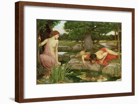 Echo and Narcissus, 1903-John William Waterhouse-Framed Giclee Print