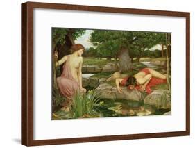 Echo and Narcissus, 1903-John William Waterhouse-Framed Giclee Print