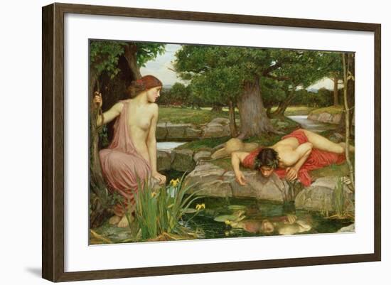 Echo and Narcissus, 1903-John William Waterhouse-Framed Giclee Print