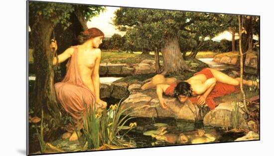 Echo and Narcissus, c.1903-John William Waterhouse-Mounted Art Print