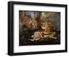 Echo and Narcissus - Oil on Canvas, 1627-1628-Nicolas Poussin-Framed Giclee Print