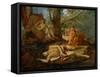 Echo and Narcissus or the Death of Narcissus-Nicolas Poussin-Framed Stretched Canvas